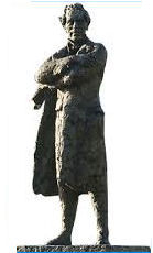 plaatje van standbeeld Thorbecke